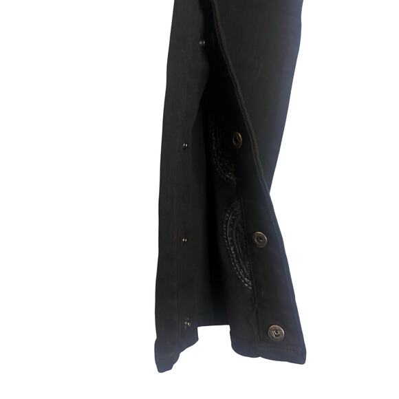 THRT Black Paisley Embroidered Skinny Jeans NWT, SZ 30 - Picture 7 of 7